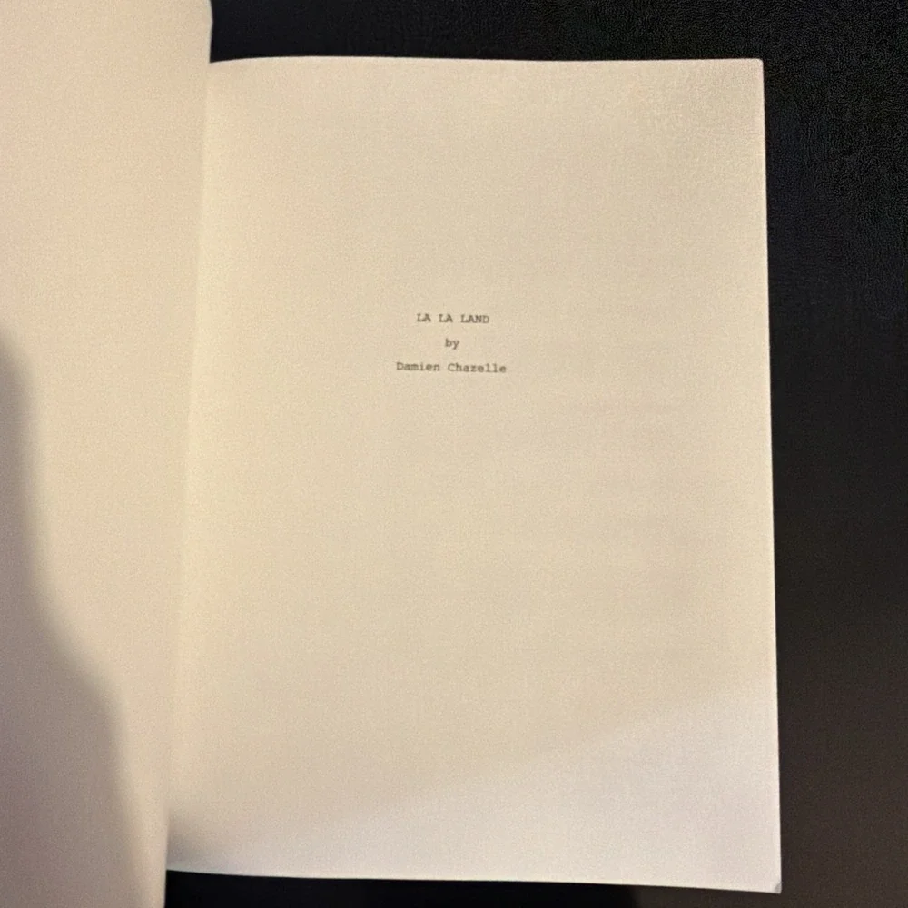 LA LA LAND Original Screenplay FYC by Damien Chazelle Oscar Script book